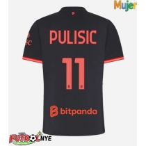 Camiseta AC Milan Christian Pulisic #11 Tercera Equipación para mujer 2026-27 manga corta